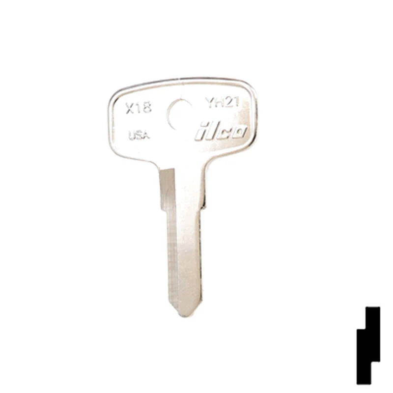 Uncut Key Blank | Yamaha, Kawasaki Motorcycle | X18 ( YH21 ) - Image 24