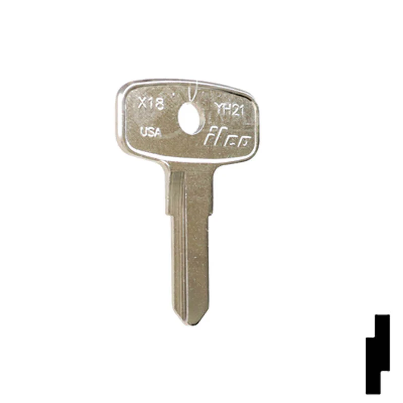 Uncut Key Blank | Yamaha, Kawasaki Motorcycle | X18 ( YH21 ) - Image 3