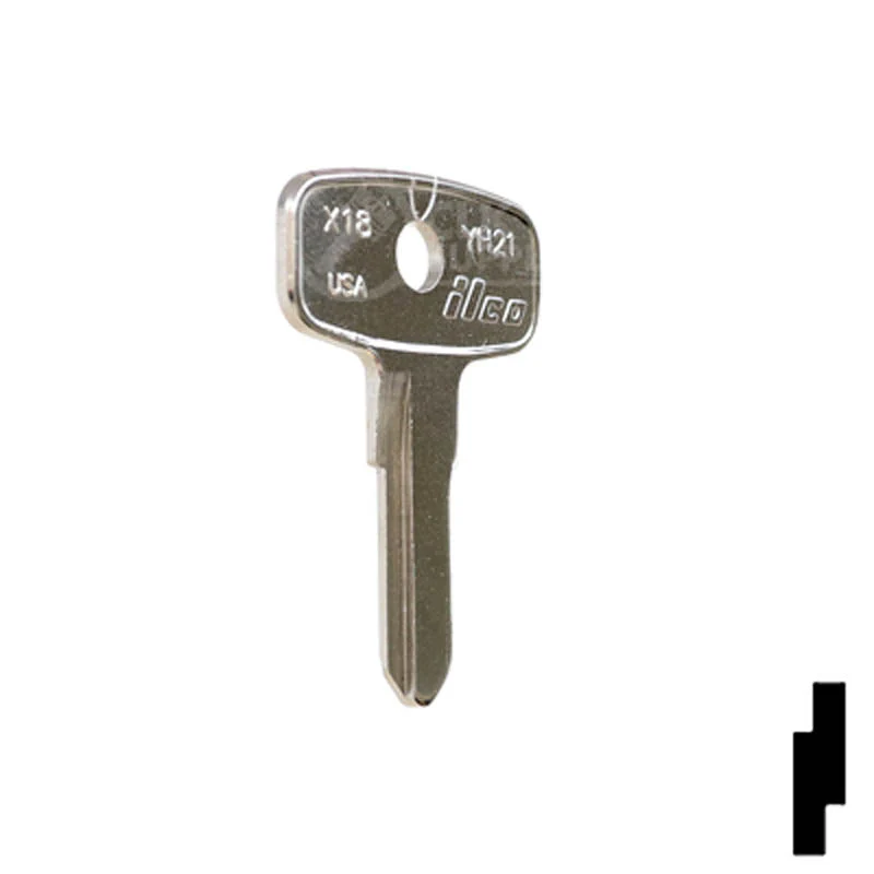 Uncut Key Blank | Yamaha, Kawasaki Motorcycle | X18 ( YH21 ) - Image 4
