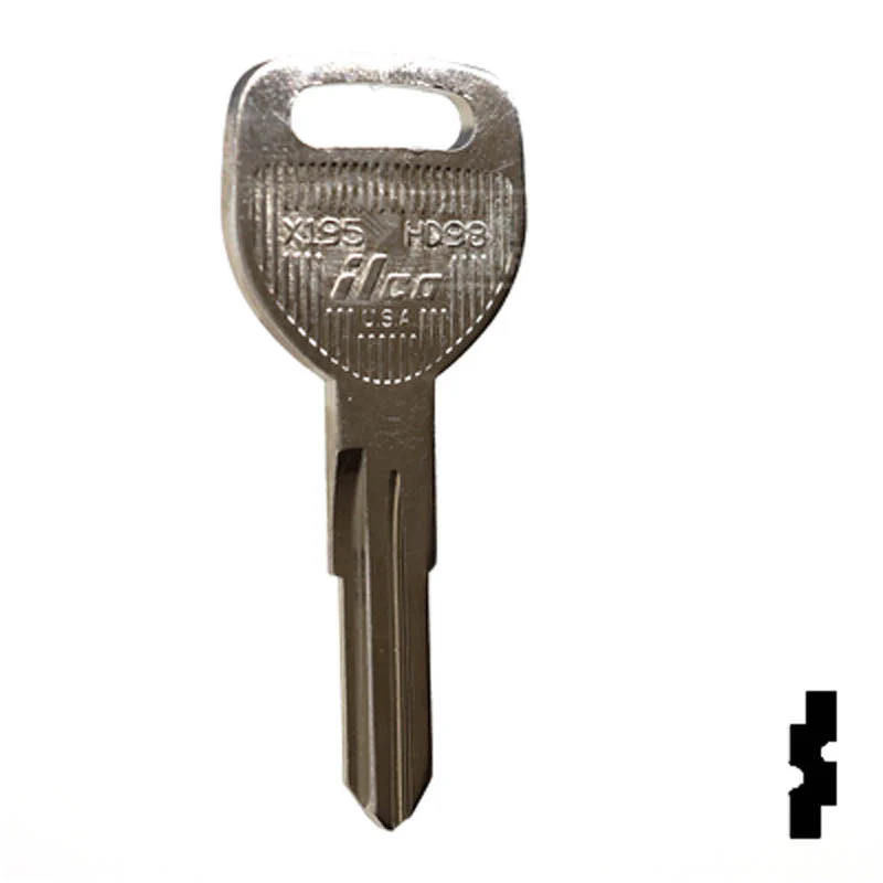 Uncut Key Blank | Honda | X195, HD98 - Image 2