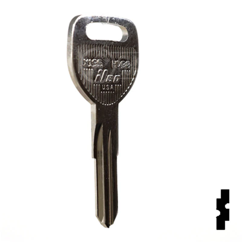 Uncut Key Blank | Honda | X195, HD98 - Image 3