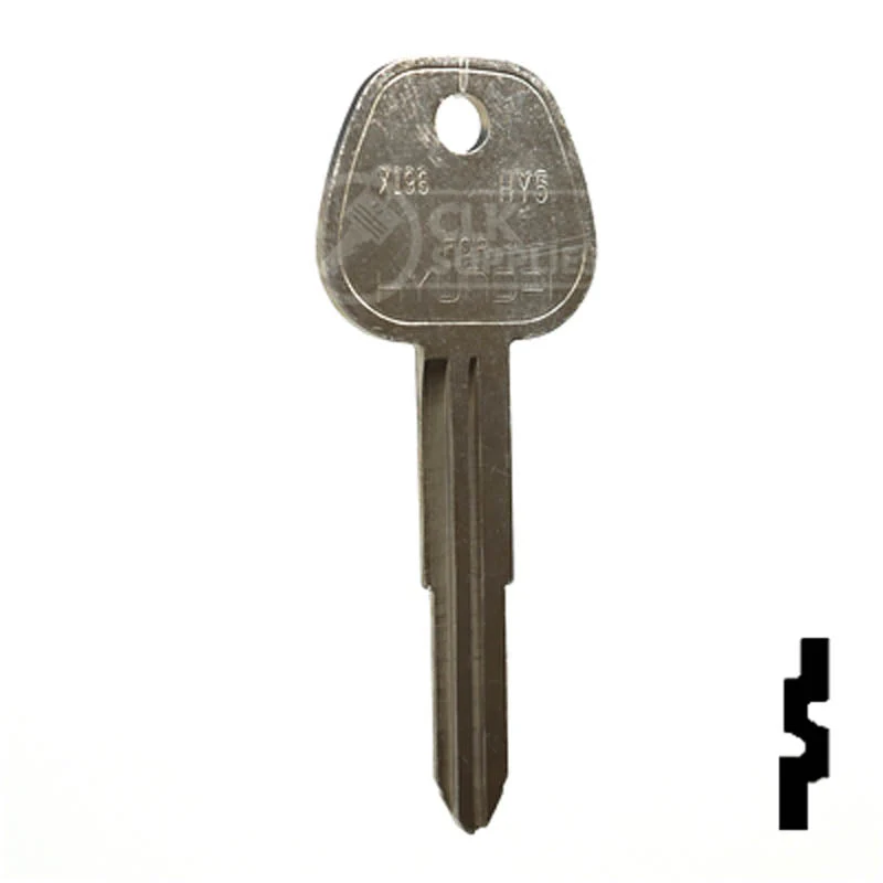 Uncut Key Blank | Hyundai | X196 ( HY5 ) - Image 3