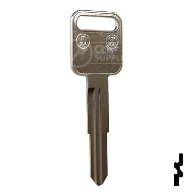 Uncut Key Blank | GM, Isuzu | X198 ( B74 ) - Image 15