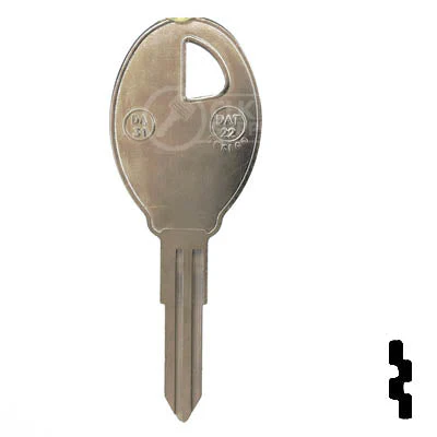 Uncut Key Blank | Nissan | X210 ( DA31 ) - Image 12