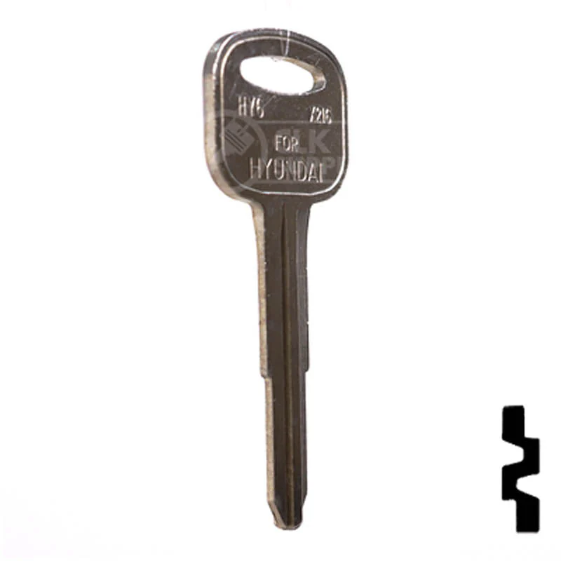 Uncut Key Blank | Hyundai | X216 (HY6) - Image 4