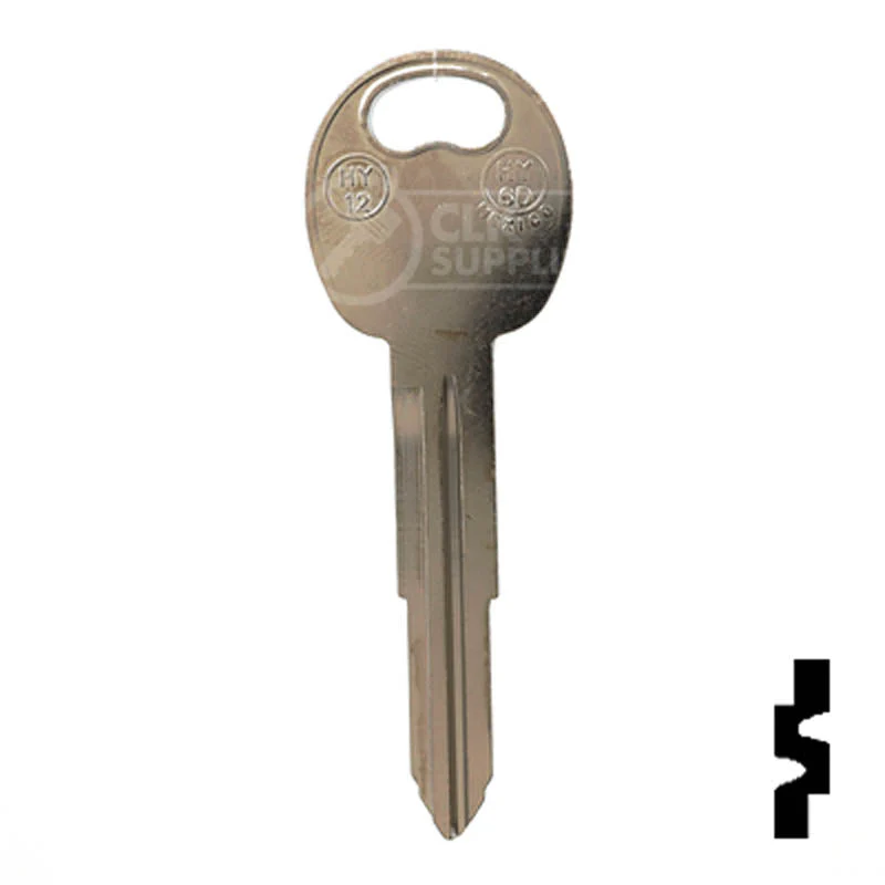 Uncut Key Blank | Hyundai,  Kia | X232 ( HY12 ) - Image 12