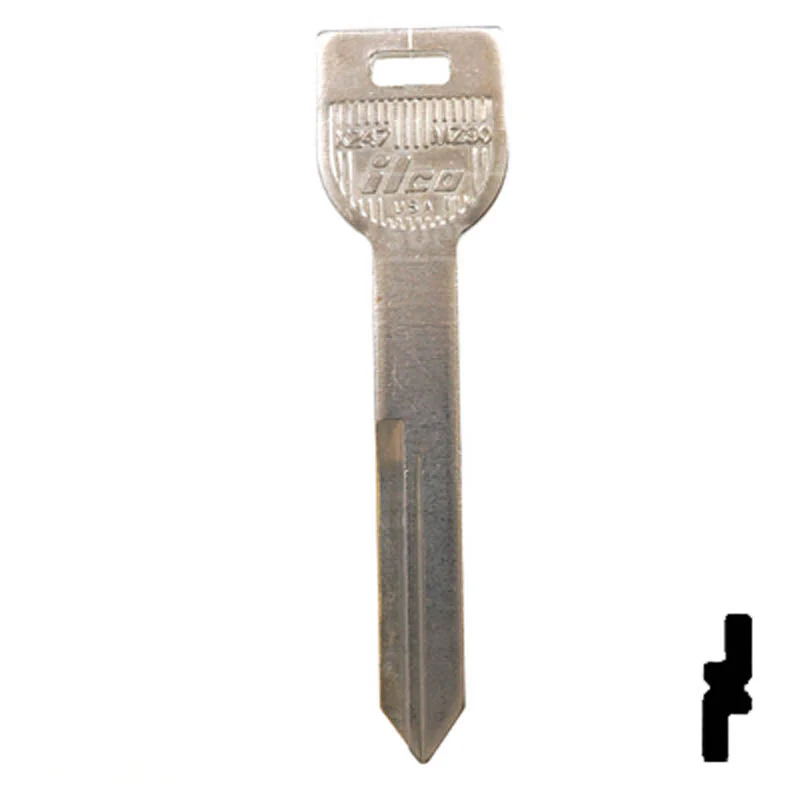 Uncut Key Blank | Mazda | X247, MZ30