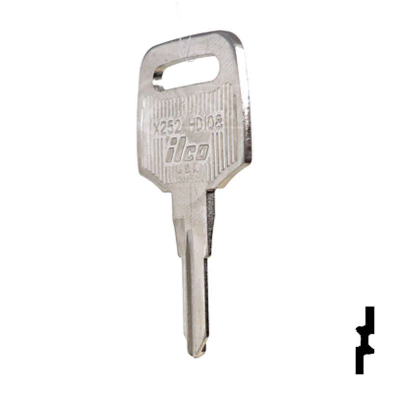 Uncut Key Blank | Honda Motorcycle | X252 ( HD108 ) - Image 21