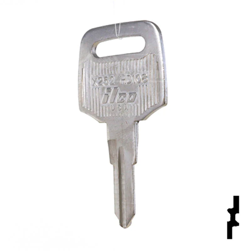 Uncut Key Blank | Honda Motorcycle | X252 ( HD108 ) - Image 22