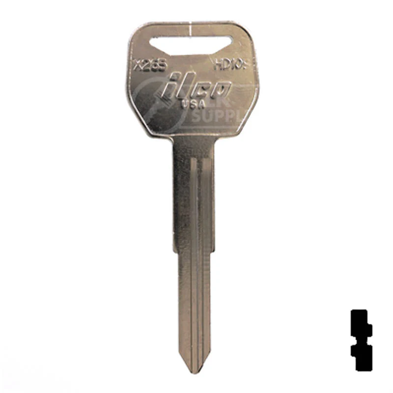 Uncut Key Blank | Honda Motorcycle | X265 ( HD109 )