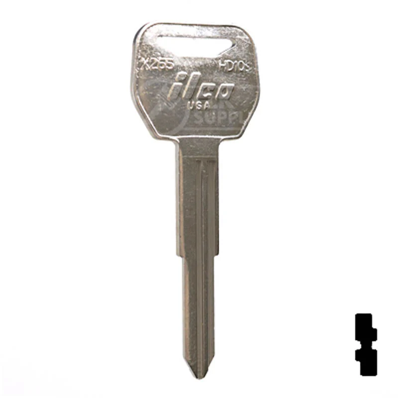 Uncut Key Blank | Honda Motorcycle | X265 ( HD109 ) - Image 2