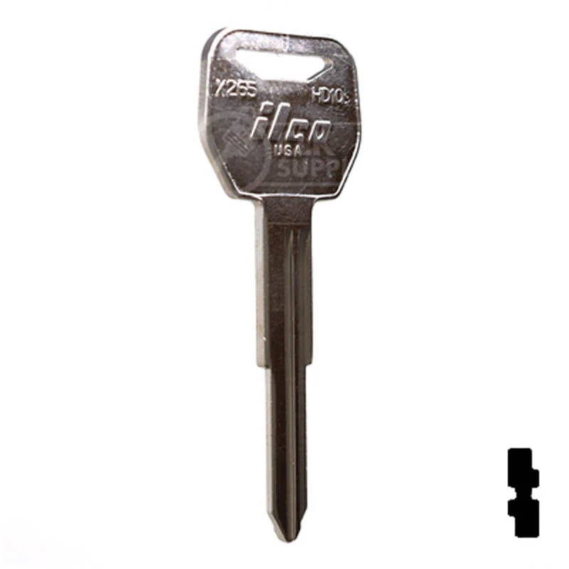 Uncut Key Blank | Honda Motorcycle | X265 ( HD109 ) - Image 3