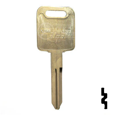 Uncut Key Blank | Nissan | X268 ( DA39 ) - Image 2