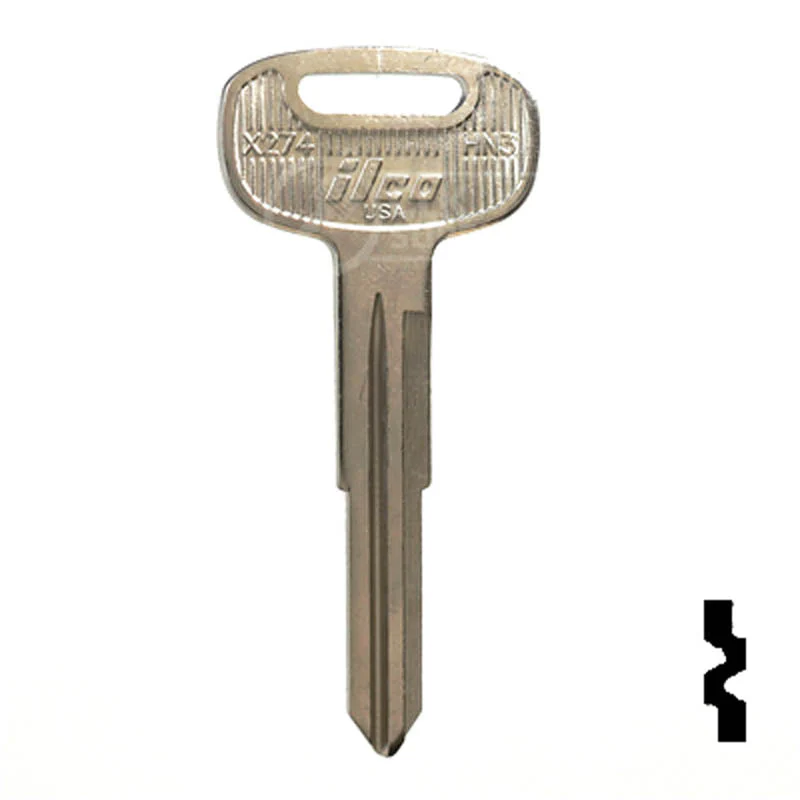 Uncut Key Blank | Hino | X274 ( HN3 ) - Image 2