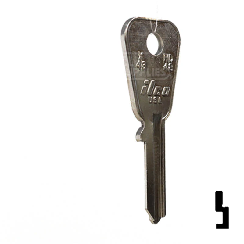 Uncut Key Blank | Honda Motorcycle | X43 ( HD48 ) - Image 4