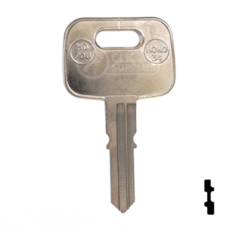 Uncut Key Blank | Honda, Triumph, Better Built | X71, HD70U - Image 14
