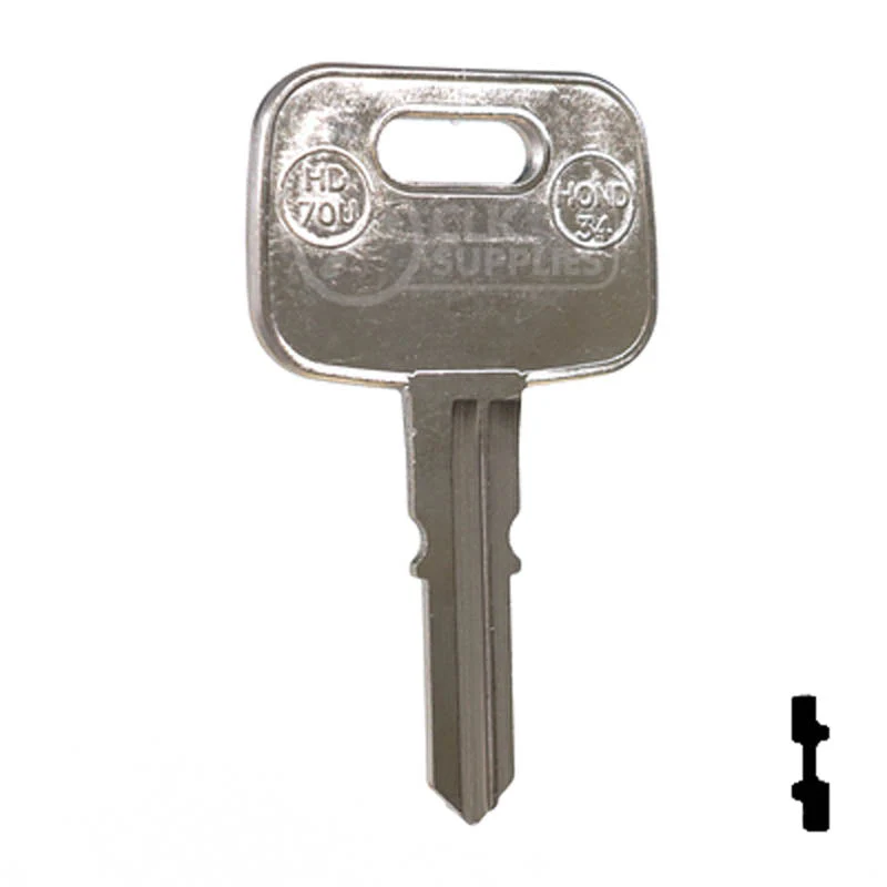 Uncut Key Blank | Honda, Triumph, Better Built | X71, HD70U - Image 15
