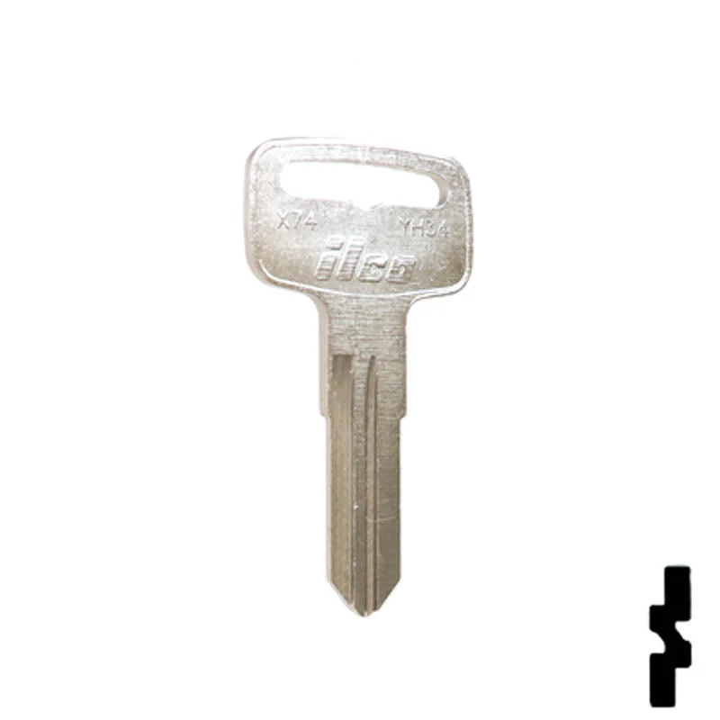Uncut Key Blank | Yamaha | X74 ( YH34 ) - Image 3