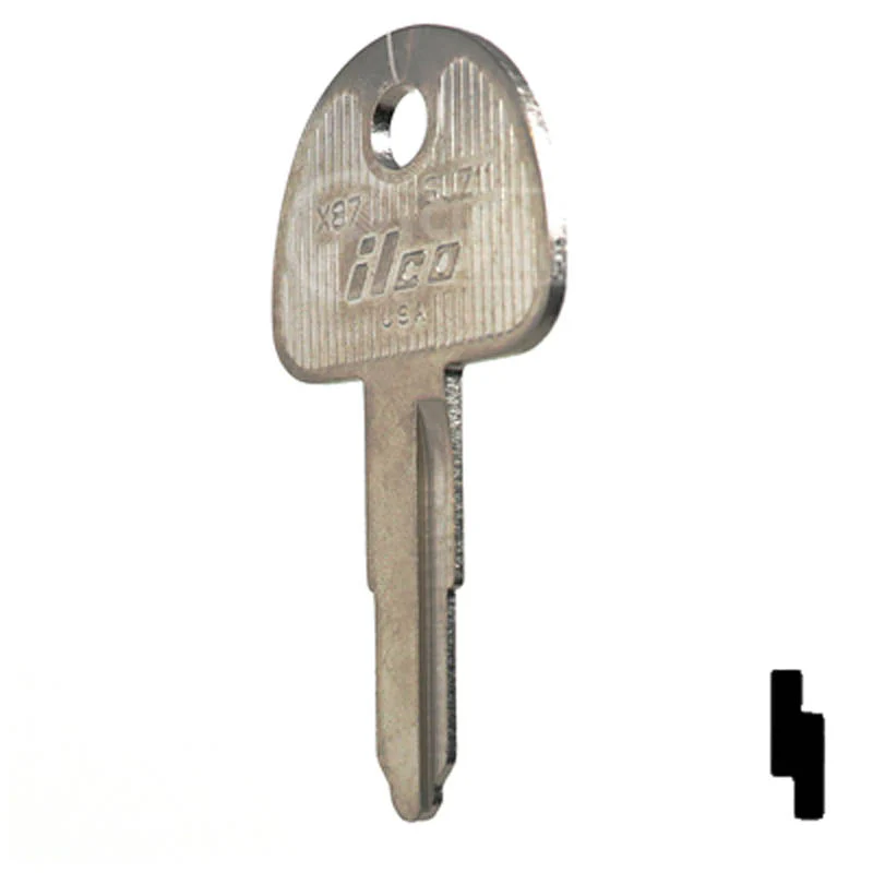 Uncut Key Blank | Suzuki Motorcycle | X87 ( SUZ11 ) - Image 22