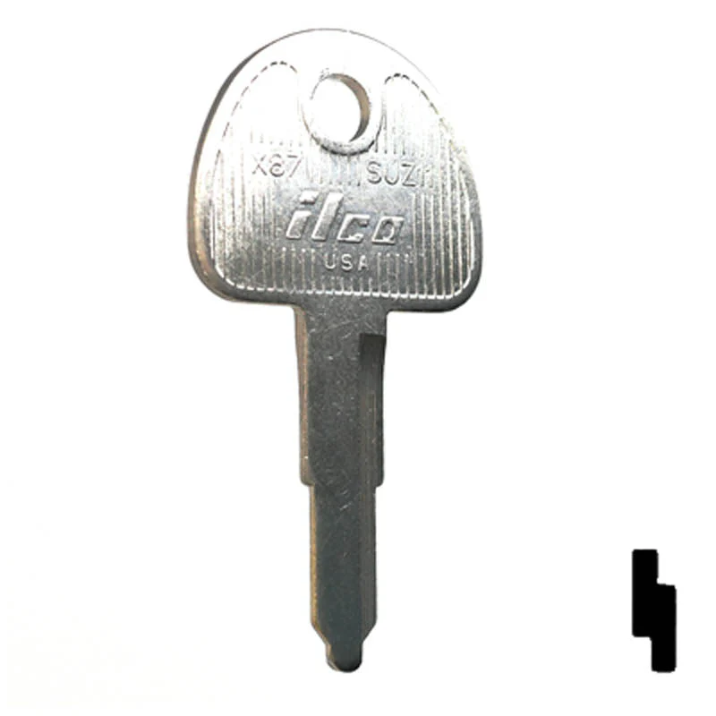 Uncut Key Blank | Suzuki Motorcycle | X87 ( SUZ11 ) - Image 3