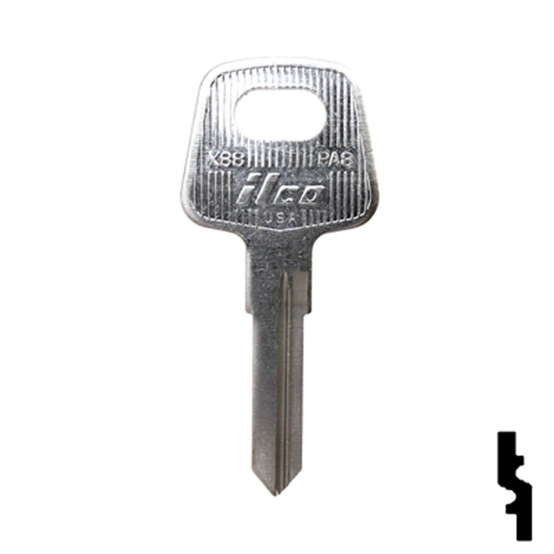 Uncut Key Blank | Volkswagen | Audi | X88 ( PA8 )