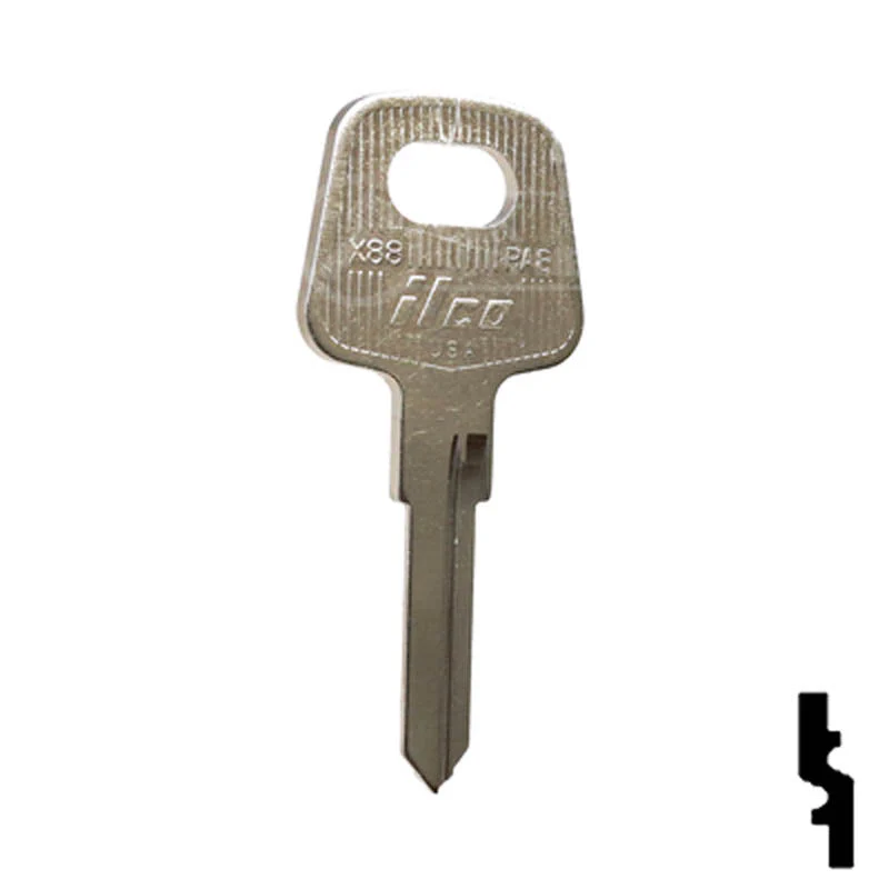 Uncut Key Blank | Volkswagen | Audi | X88 ( PA8 ) - Image 3