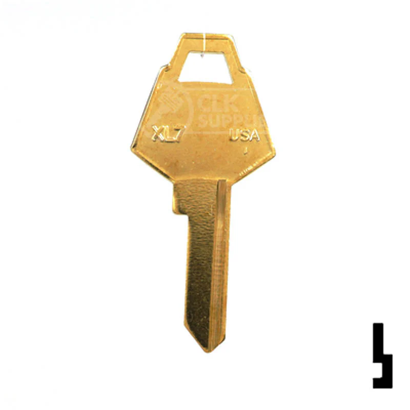 Uncut Key Blank | XL Lock | XL7, 1180S