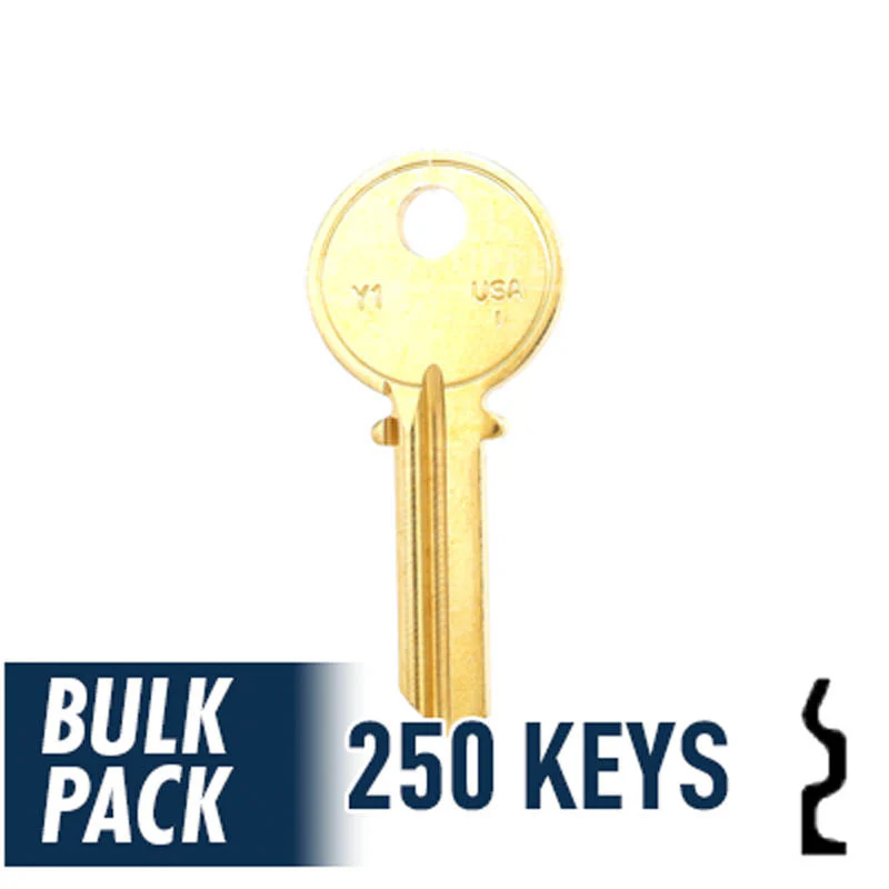 Uncut Key Blank | Yale  | Y1  - 250 Pack by Ilco - Image 24