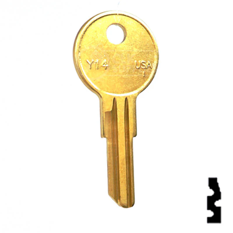 Uncut Key Blank | Yale | Y14, O1122AR - Image 2