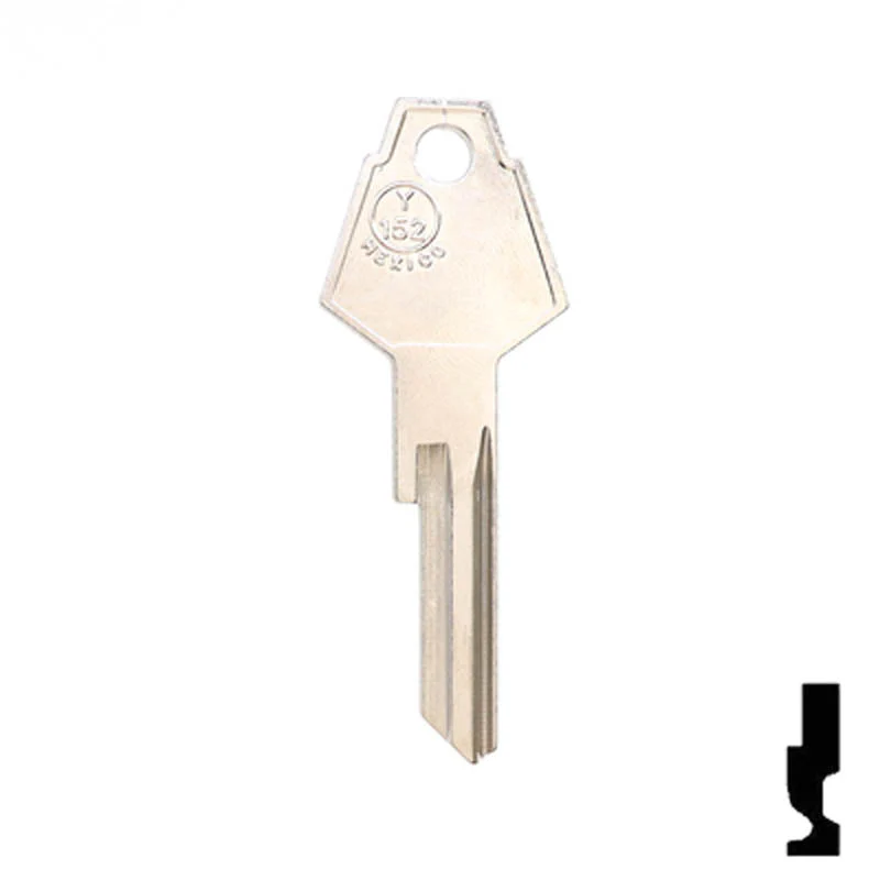 Uncut Key Blank | Chrysler, Dodge, Plymouth | Y152, P1770U - Image 2