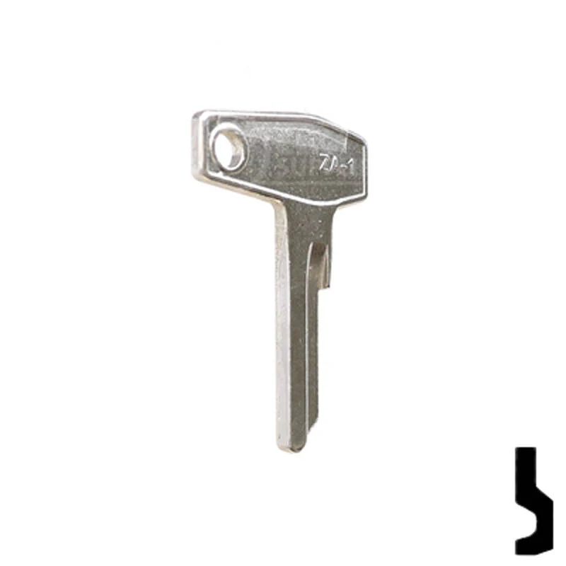 Uncut Key Blank | ZD9 Zadi, Aprili, Cagiva, Moto Guzzi - Image 16